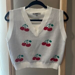 Papaya cherry sweater vest